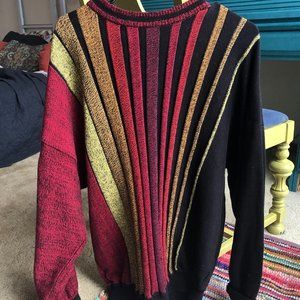Unisex Quirky Vintage Looking Stripped Sweater